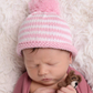 Pom Pom Stripe Hat