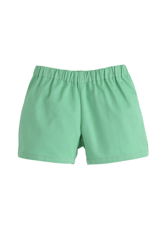 Basic Shorts in Green Twill