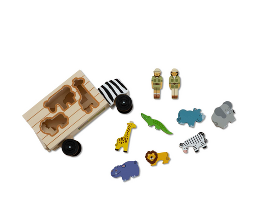 Safari Animal Rescue Wooden Play Set