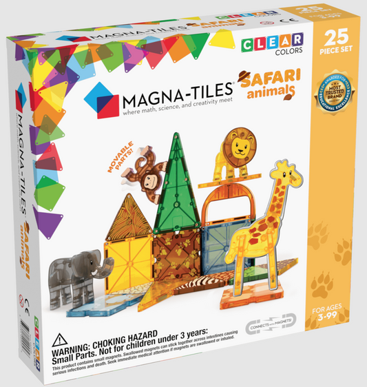 Magna-Tiles Safari Animals 25 Piece Set
