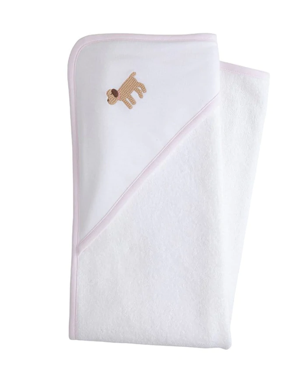 Hooded Towel, Lab with Pink