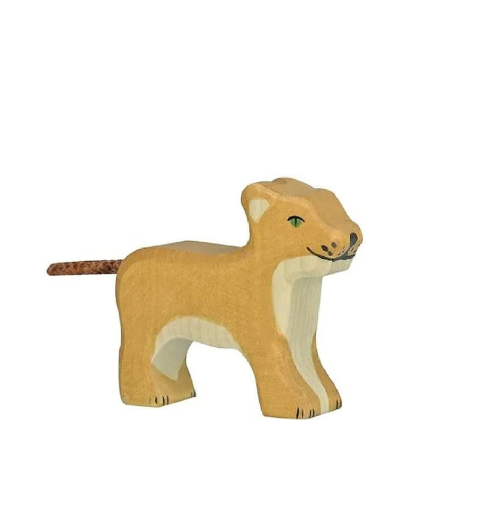 Wooden Animal, Lion Cub