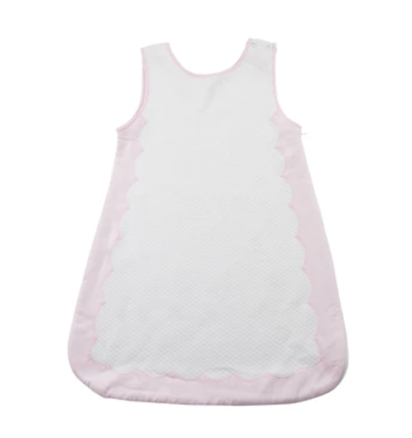 Scallop Sleep Sack Pink Trim