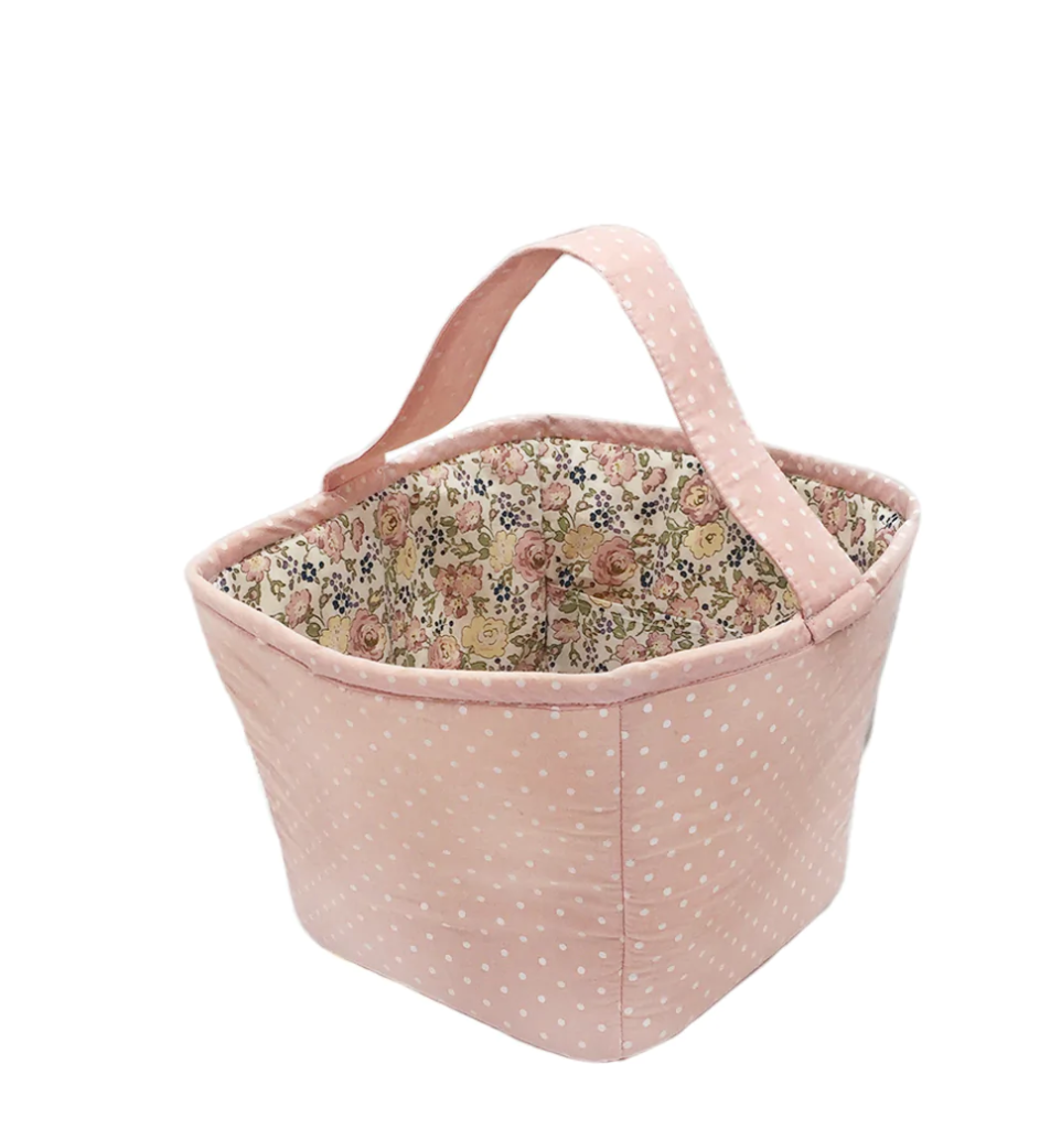 Pink Fabric Basket