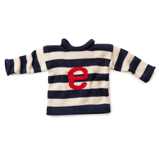 Stripe Letter Sweater