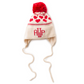 Ear Flap Hat with Monogram, Hearts