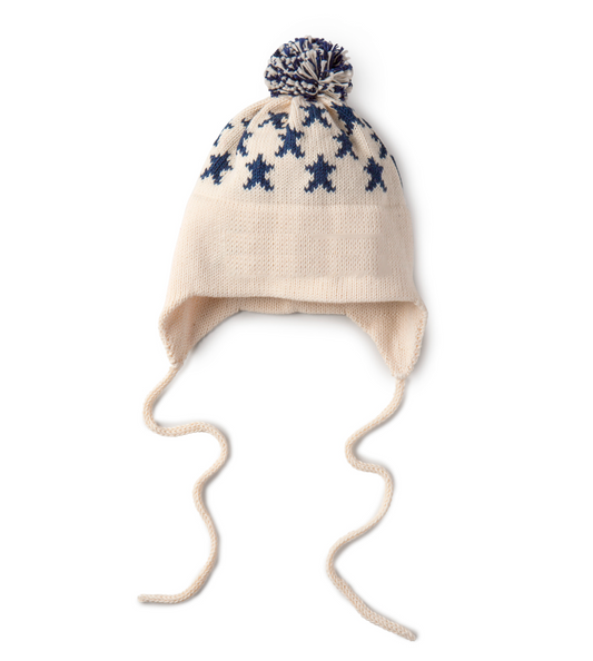 Ear Flap Hat with Stars