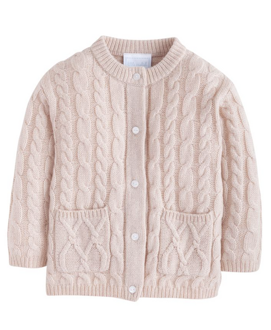 Classic Cashmere Blend Cardigan, Oatmeal