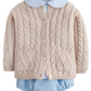 Classic Cashmere Blend Cardigan, Oatmeal