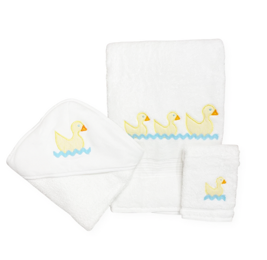 3 Piece Bath Towel Set, Ducks