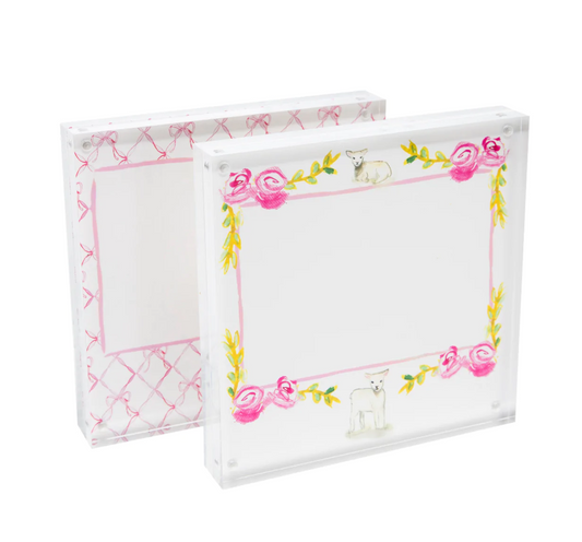 Pink Magnetic Acrylic Block Frame