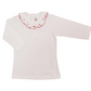 Pima Top with Candy Cane Ruffle Collar