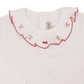 Pima Top with Candy Cane Ruffle Collar