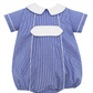 Royal Gingham Boys Bubble with Tab