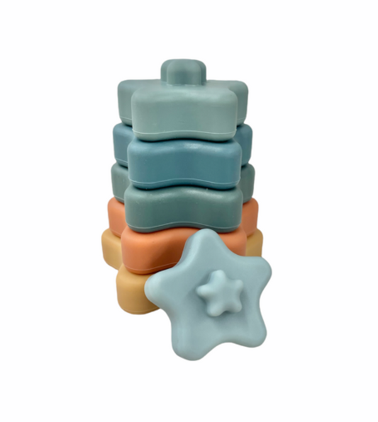 Silicone Stars Stacking Toy