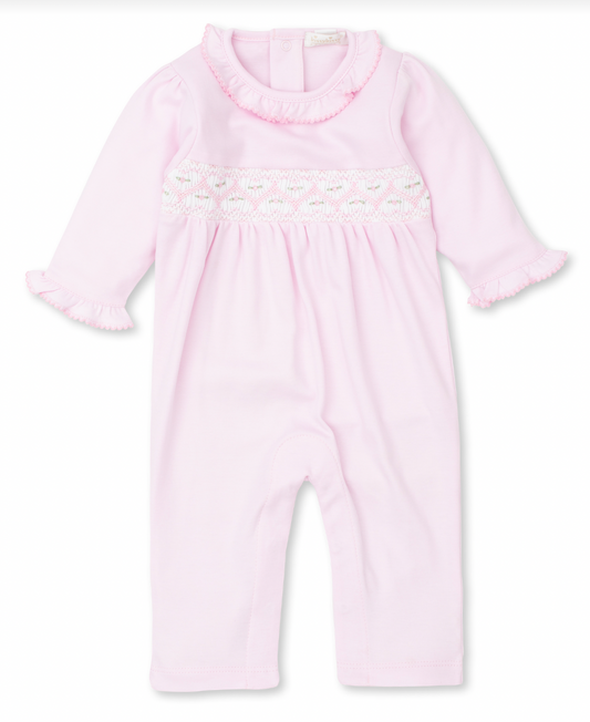 CLB Fall Pink Playsuit with Smocking