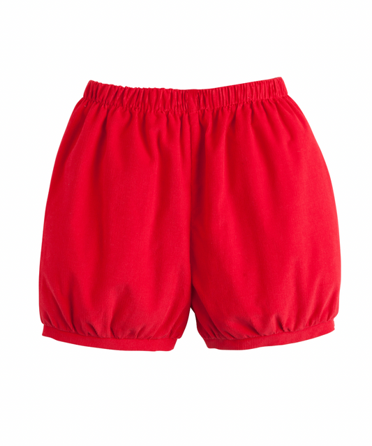 Banded Shorts, Red Corduroy