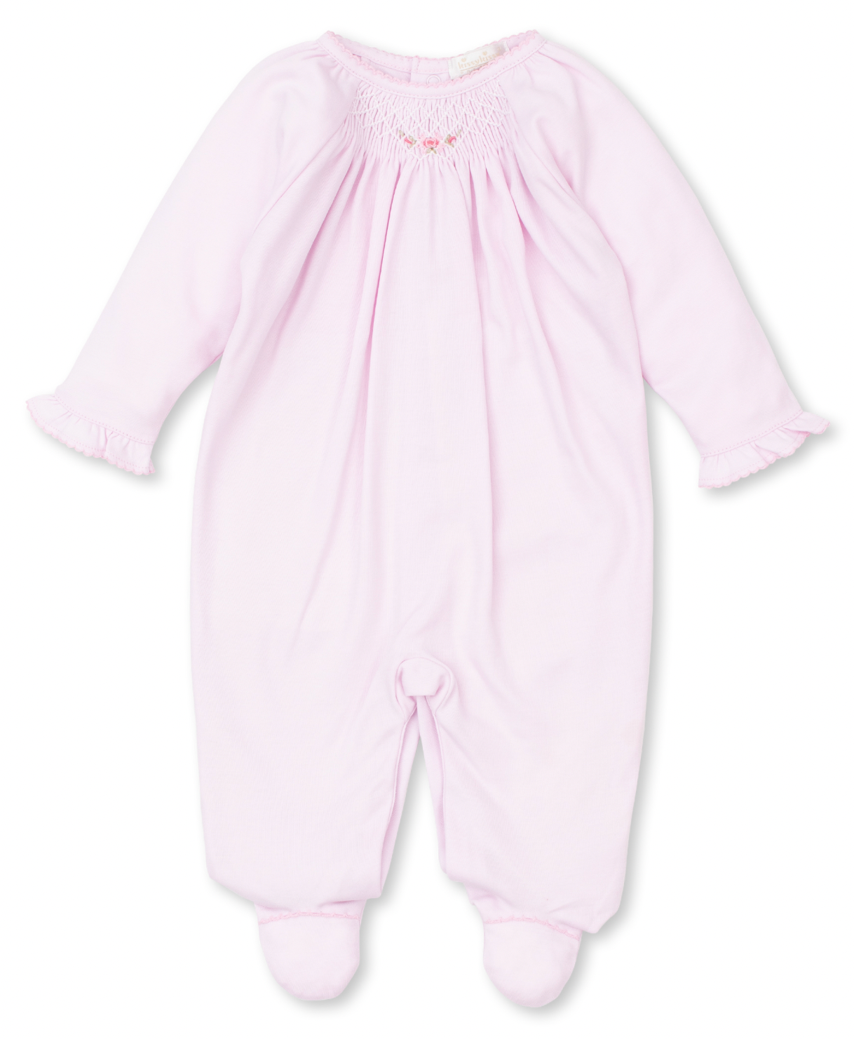CLB Fall Pink Smocked Bishop Footie