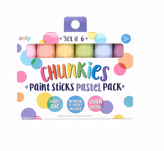 Chunkies Paint Sticks- Set of 6, Pastel