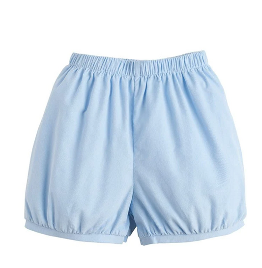 Banded Shorts, Light Blue Corduroy