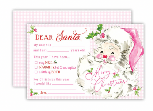 Letter To Santa, Pink Santa