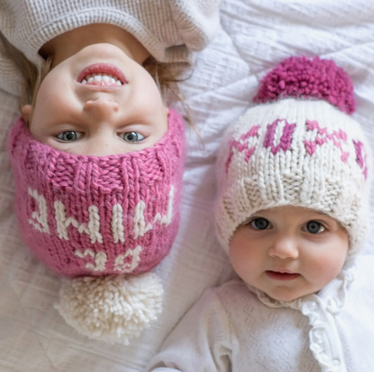 XOXO Valentine's Day Hand Knit Beanie Hat