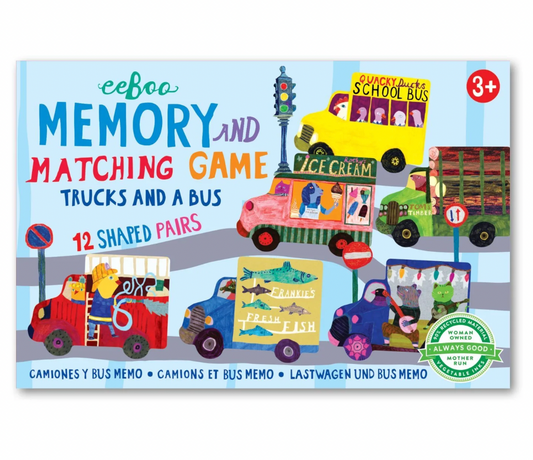 Trucks & a Bus Little Memory & Matching Game