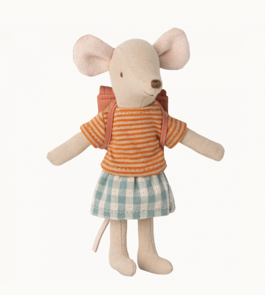 Tricycle Mouse, Big Sister with Bag - Red