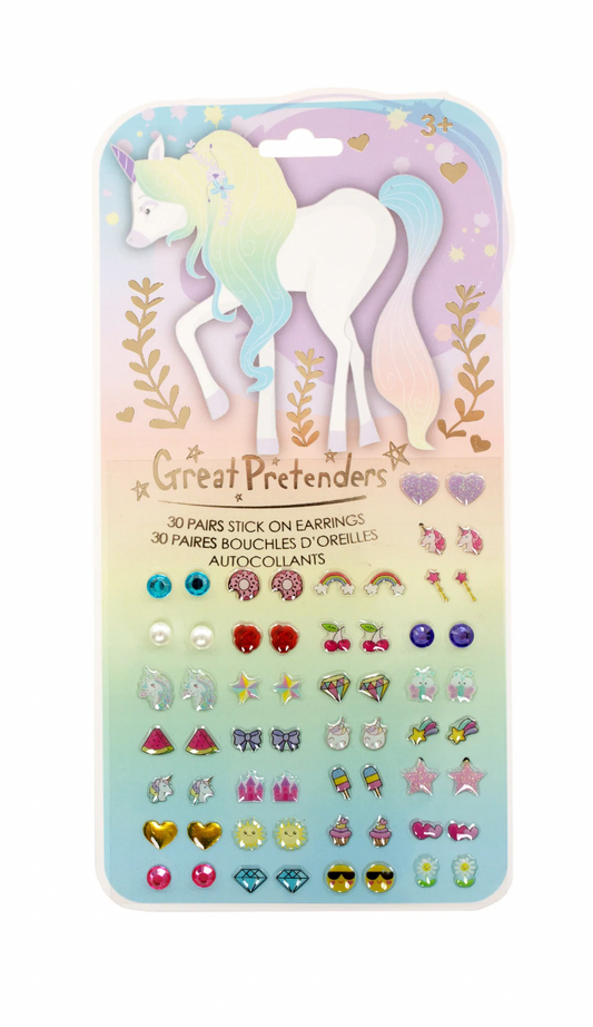Whimsical Unicorn Sticker Earring Set