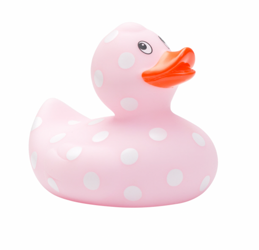 Pink Dot Rubber Duck