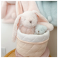 Set of 2 Quilted Bins, Blush