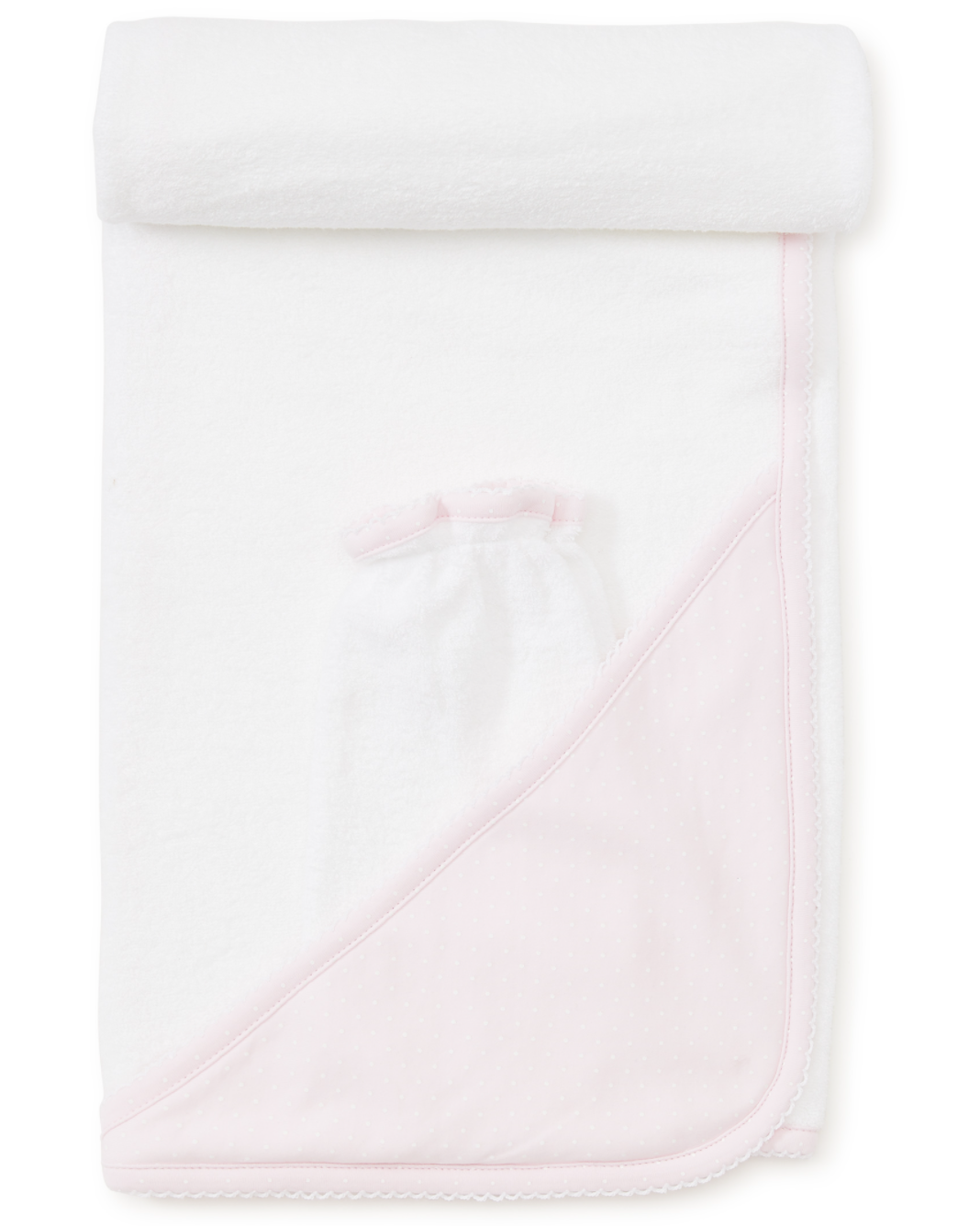 Towel with Mitt, Polka Dots