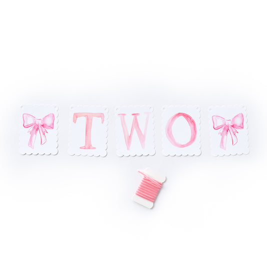 "Two" Highchair Banner