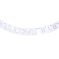 Welcome Baby Stork Banner, Reversible Pink or Blue