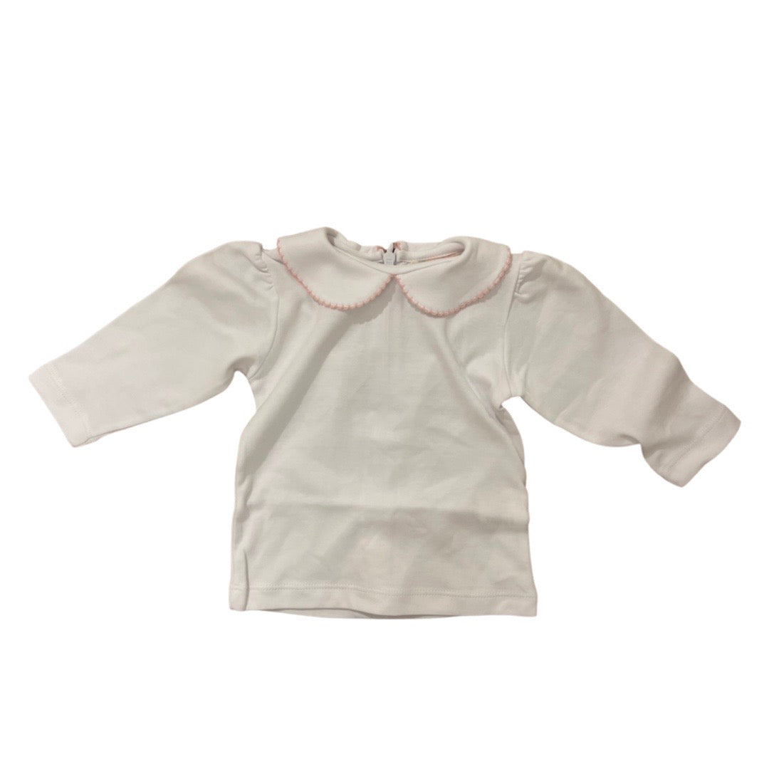 cream peter pan collar shirt