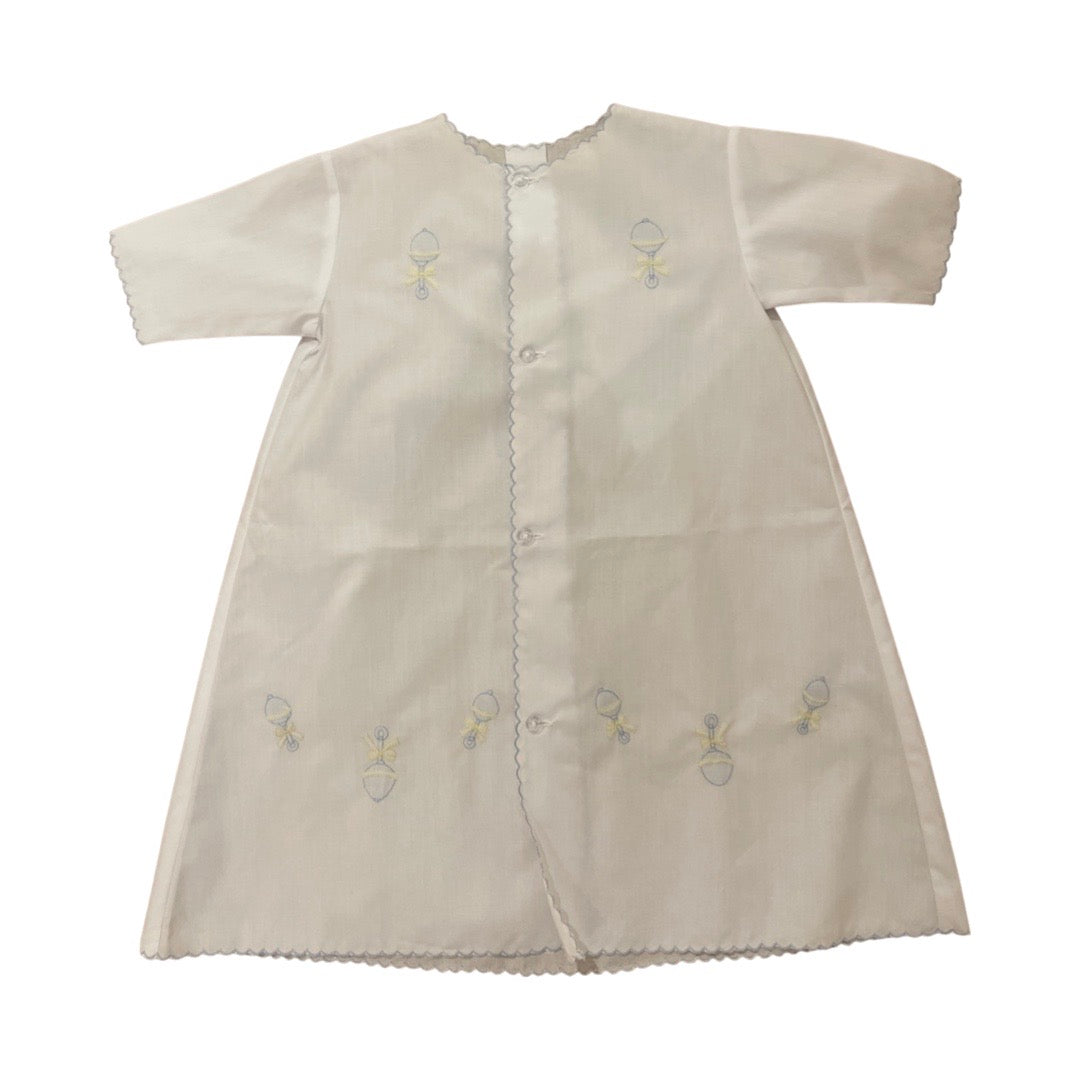 Boy's Daygown with Rattle Embroidery