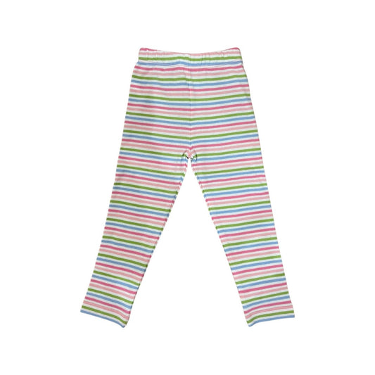 Leggings, Striped Multi Color Pastel