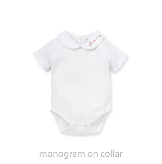 Short Sleeve Onesie, Round Collar