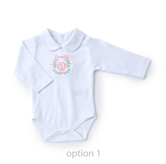 Long Sleeve Onesie, Round Collar