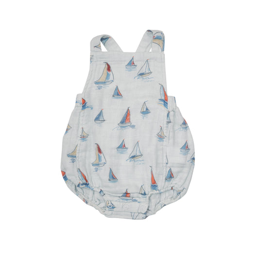 Sketchy Sailboat Muslin Sunsuit